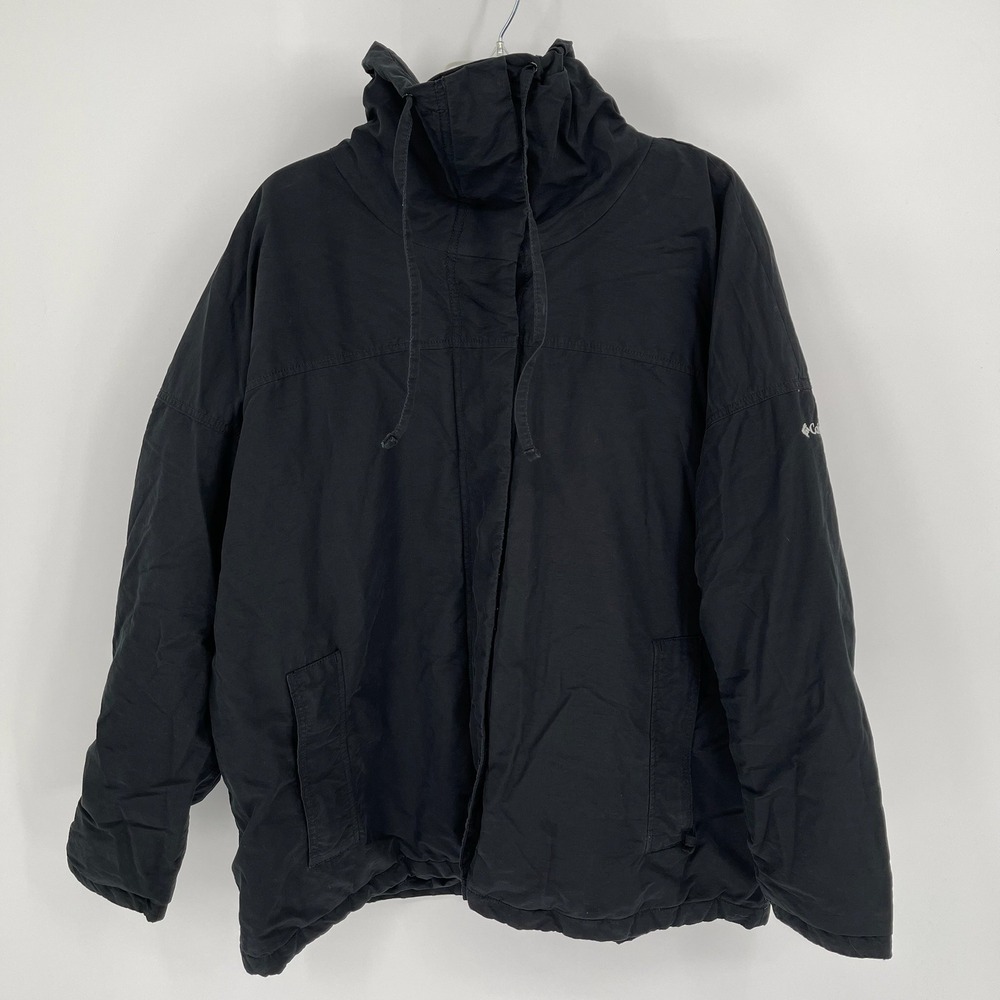 Columbia Women's Black Insulated Full Zip Hooded Jacket Size XL